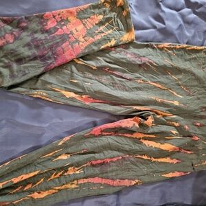 Tie-Dye Patterned Pants